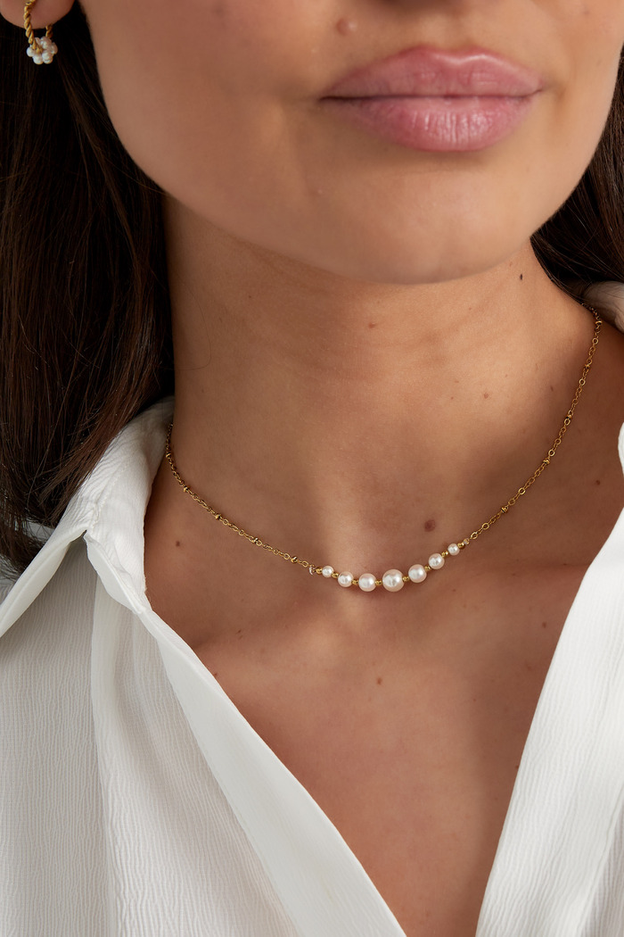 Halskette Perlenparty - Gold Bild3